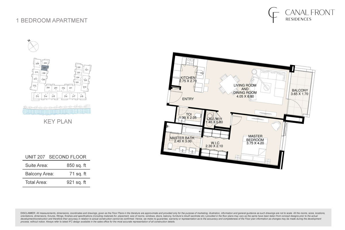 11041_Unit 207, 1 BR, LEVEL 4